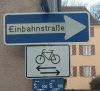Foto Einbahnstrasse